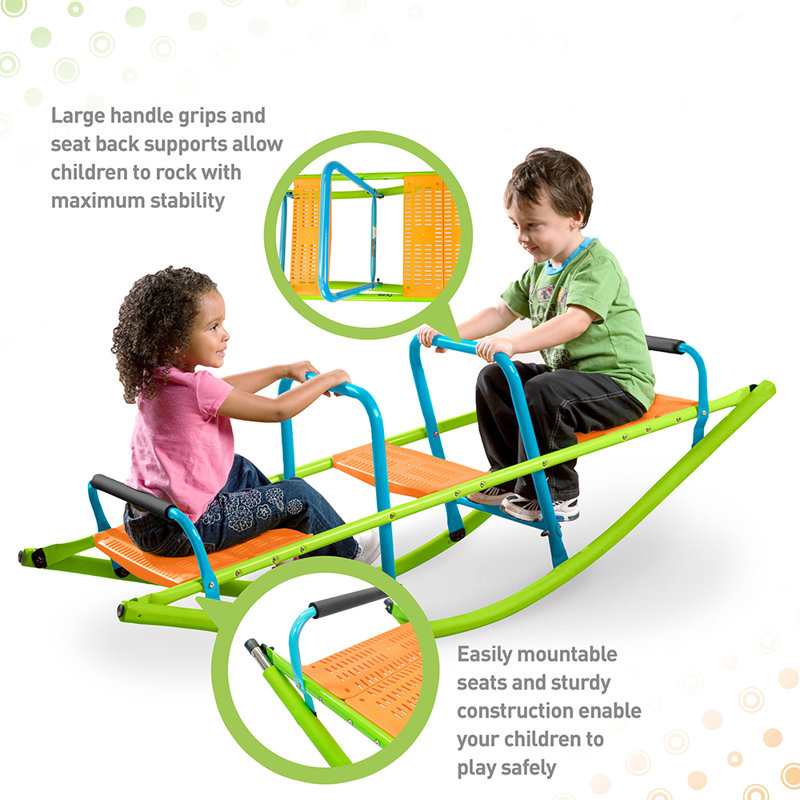 iYofe Kids Seesaw Teeter Totter, 3Person Playground Equipment, Rocking Fun for Boys Girls Age 3